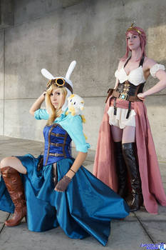 Steampunk Adventure Time Fionna and Bubblegum