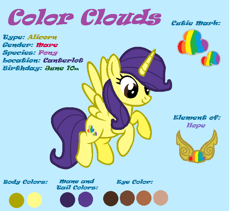 Color Clouds [Reference sheet]