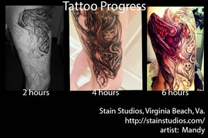 Phoenix Tattoo progression