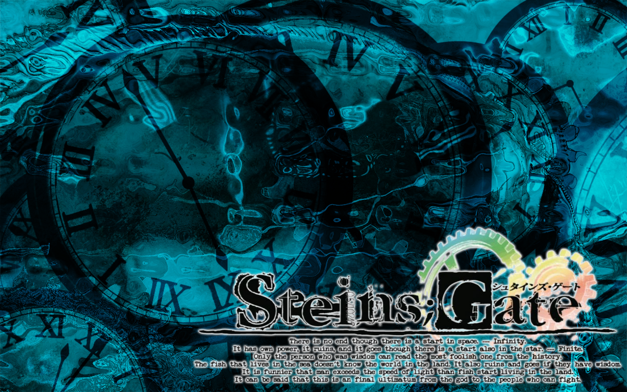 Steins Gate Clocks And Logo Wallpaper By Nanayaemiya On Deviantart
