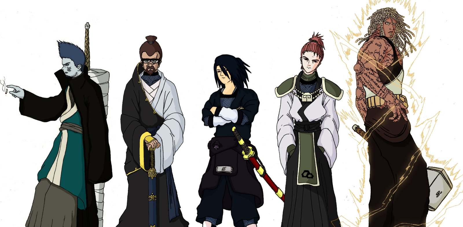The Five Kage Naruto Mobile game. by Bbyblackcat on DeviantArt