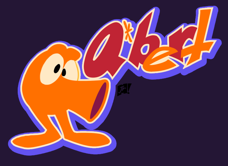 Q*bert meets Doodle Jump by adrianmacha20005 on DeviantArt