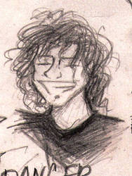 Ray Toro is smiling by skylight-AR