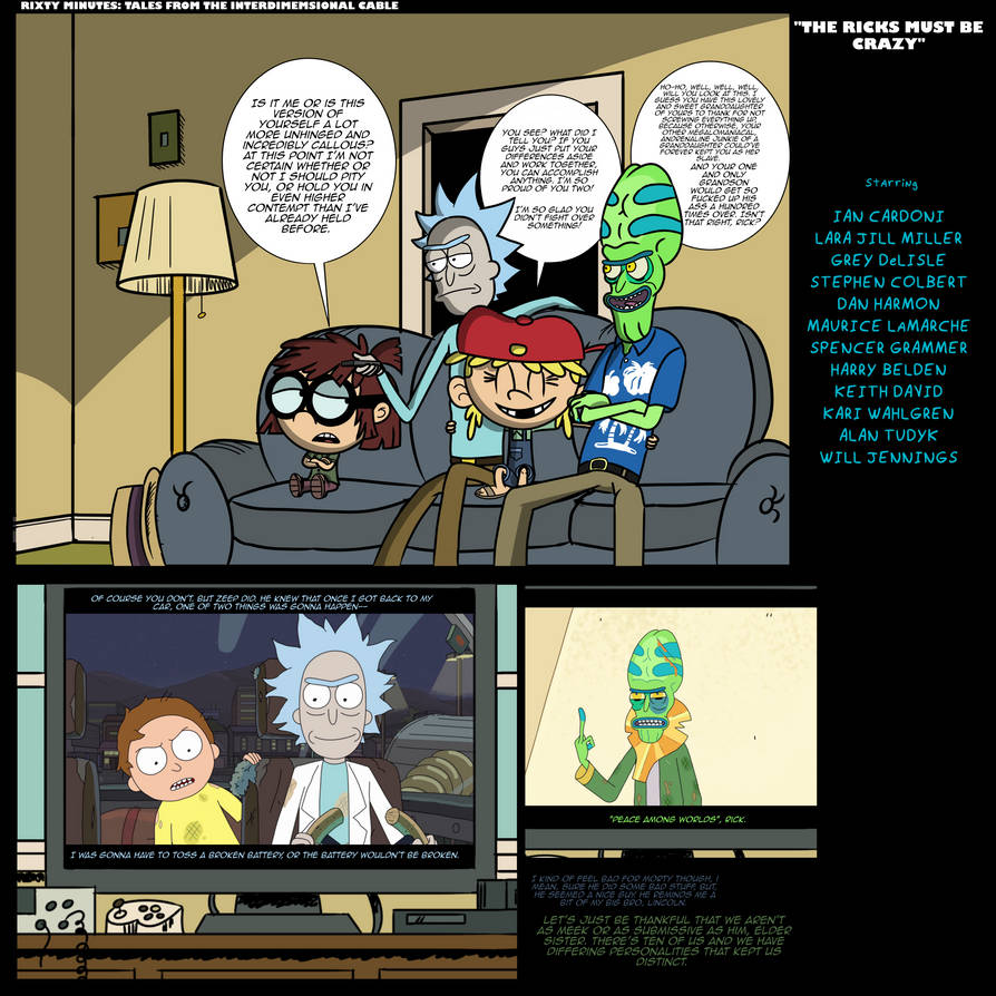 Rixty Minutes: The Ricks Must Be Crazy by Johnny888845 on DeviantArt