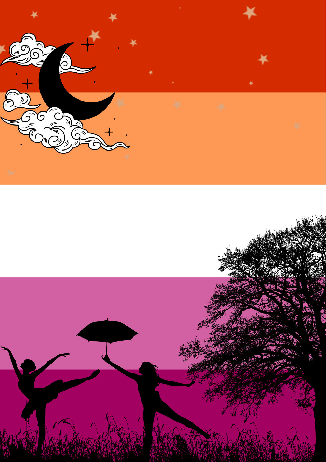 Lesbian Flag by ArtsyGhostGal on DeviantArt