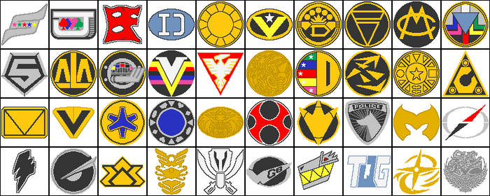 Super Sentai/Power Ranger Team Symbols