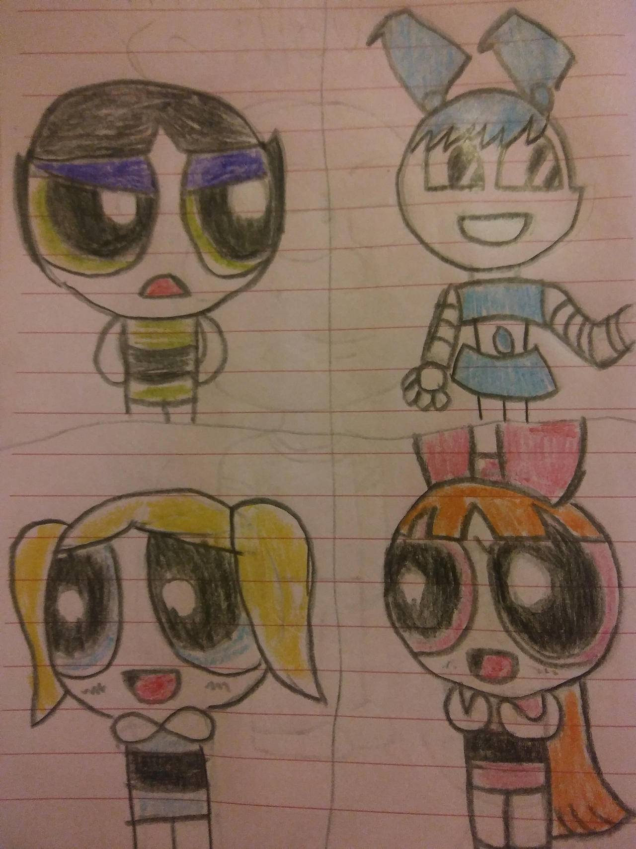 buttercup, blossom, bubbles, jenny wakeman, mandy, and 17 more (powerpuff  girls and 16 more) drawn by bleedman and ngo_(ngo_dandelion)