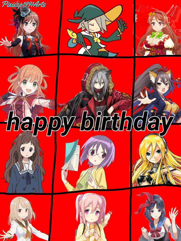 Happy birthday to 28 characters (August 2nd) by pixiesp1991arts on  DeviantArt