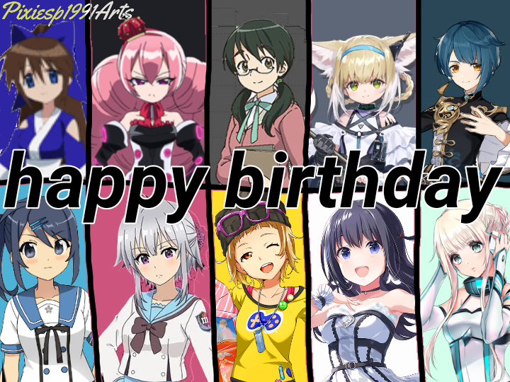 Happy birthday to 10 characters (September 23rd) by pixiesp1991arts on  DeviantArt