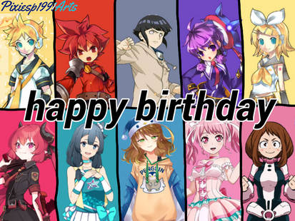 Happy birthday to 10 characters (May 5th) by pixiesp1991arts on DeviantArt