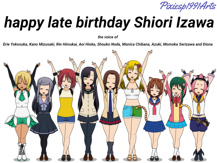 Happy birthday to 8 characters (April 7th) by pixiesp1991arts on DeviantArt