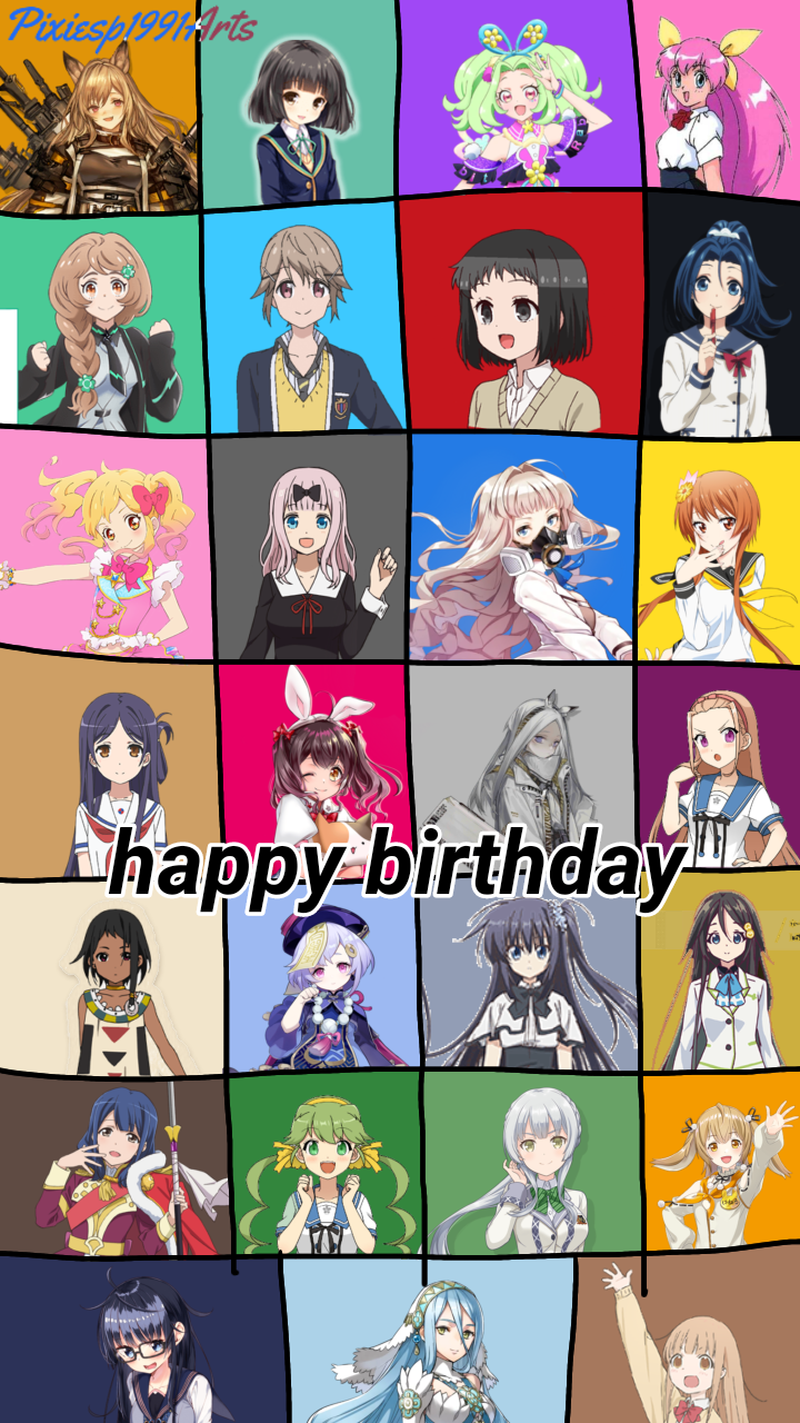 Happy birthday to 21 characters (July 3rd) by pixiesp1991arts on DeviantArt