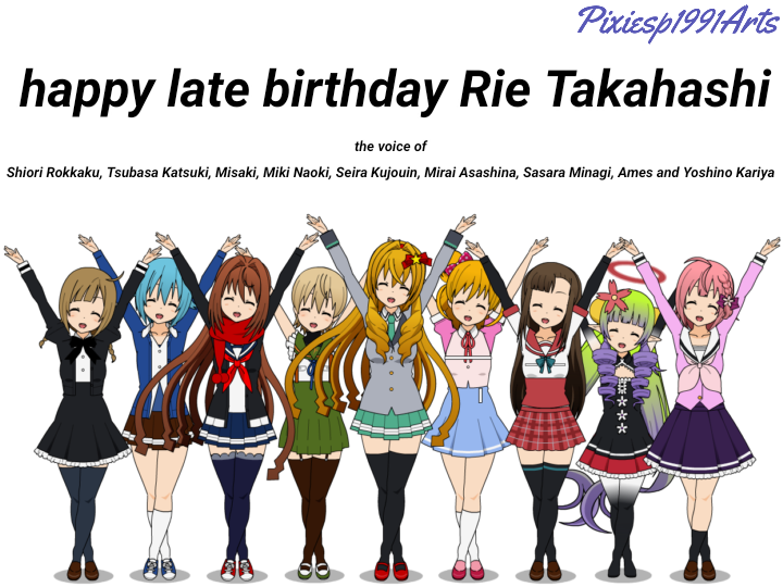 Happy Birthday Rie Takahashi! (VA: Tomo Aizawa) : r/tomochanwaonnanoko