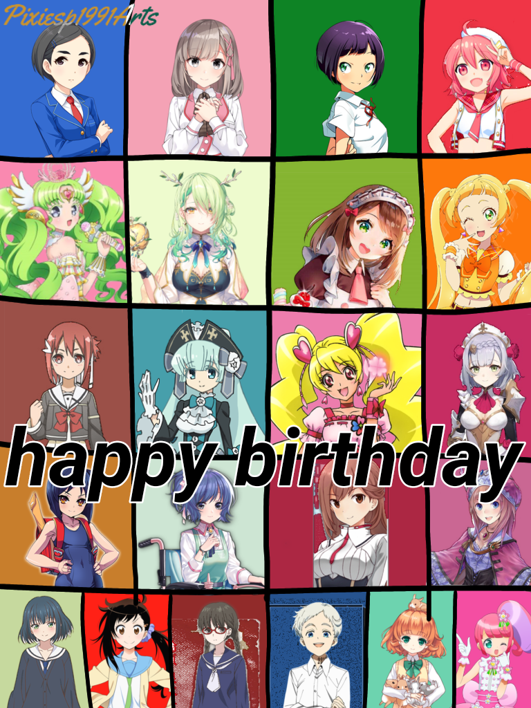 Happy birthday to 28 characters (August 2nd) by pixiesp1991arts on  DeviantArt