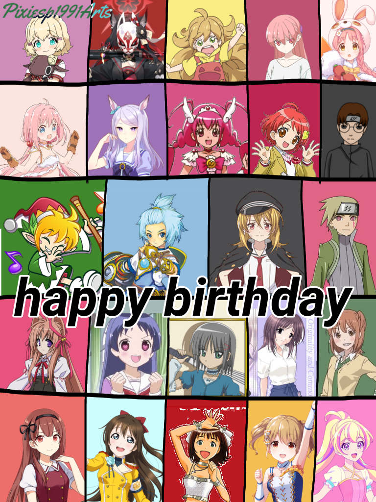 Happy birthday to 28 characters (August 2nd) by pixiesp1991arts on  DeviantArt