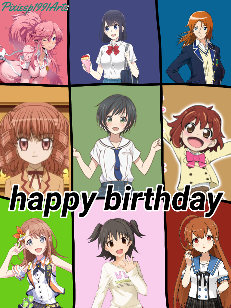 Happy birthday to 21 characters (July 3rd) by pixiesp1991arts on DeviantArt