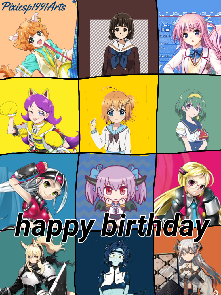 Happy birthday to 28 characters (August 2nd) by pixiesp1991arts on  DeviantArt