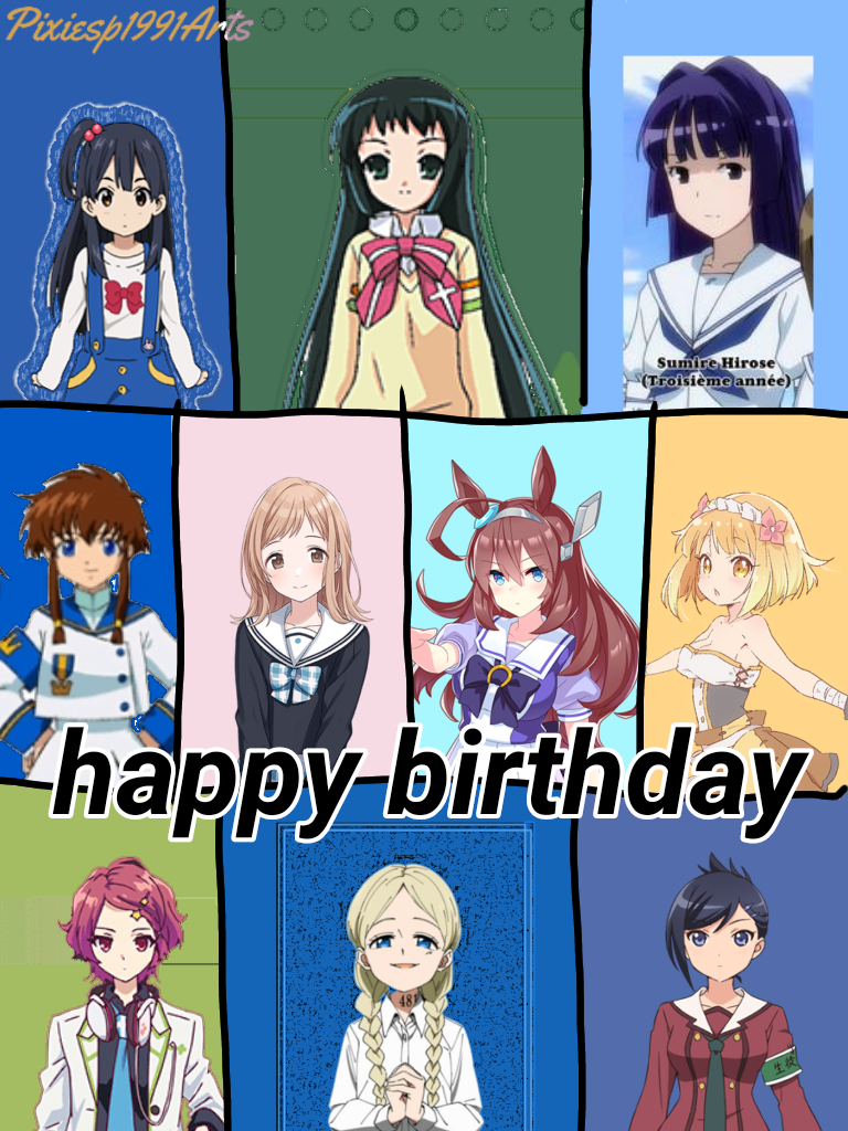 Happy birthday to 10 characters (May 5th) by pixiesp1991arts on DeviantArt