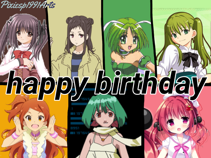 Happy birthday to 8 characters (April 7th) by pixiesp1991arts on DeviantArt