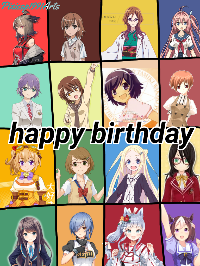 Happy birthday to 10 characters (May 5th) by pixiesp1991arts on DeviantArt