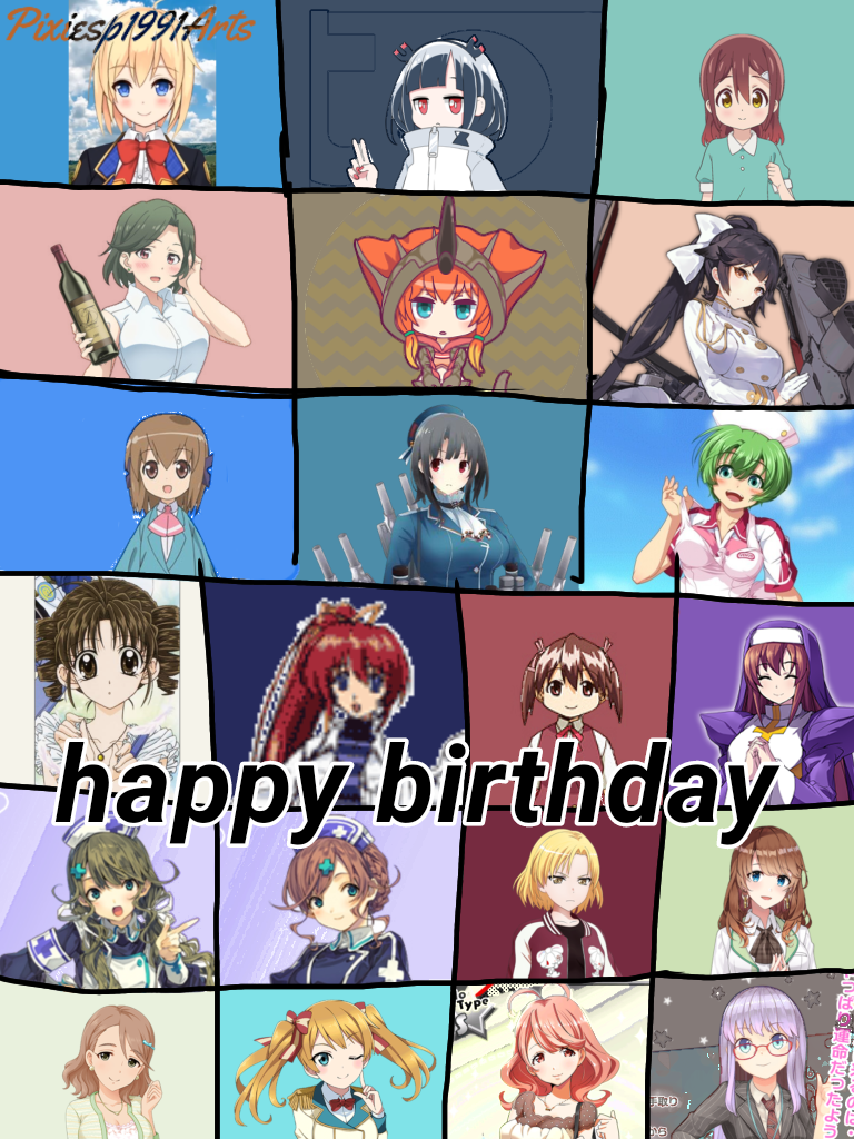 Happy birthday to 21 characters (July 3rd) by pixiesp1991arts on DeviantArt