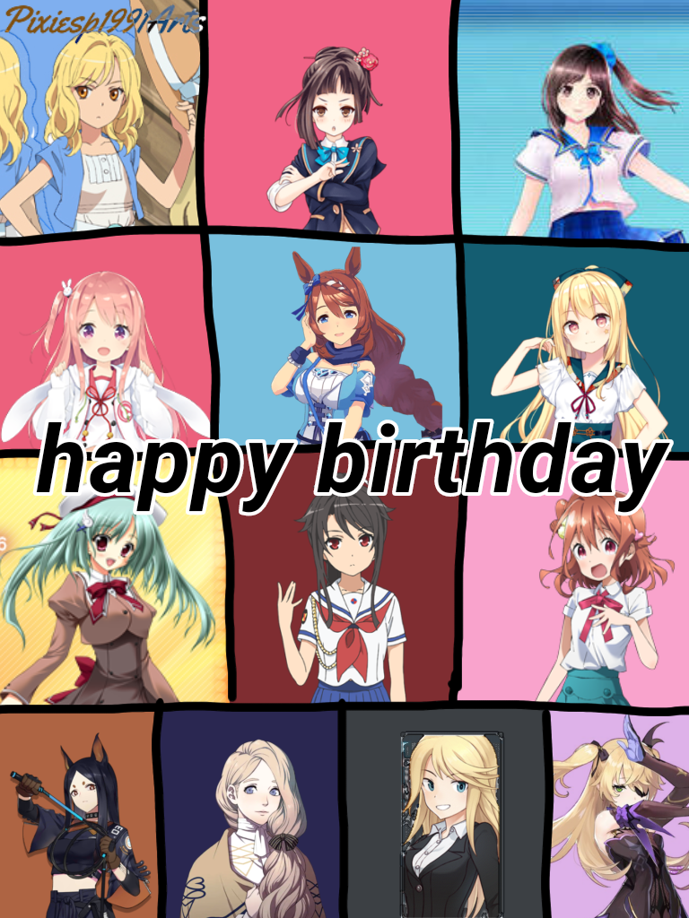 Birthdays of Anime Characters 