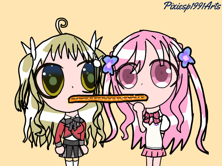 Churro Deviantart Eating a churro in Lady and the Tramp style by pixiesp1991arts on ...