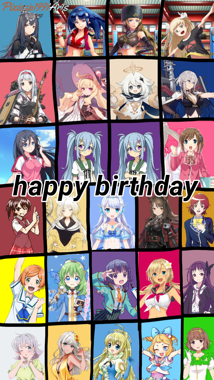 Happy birthday to 21 characters (July 3rd) by pixiesp1991arts on DeviantArt