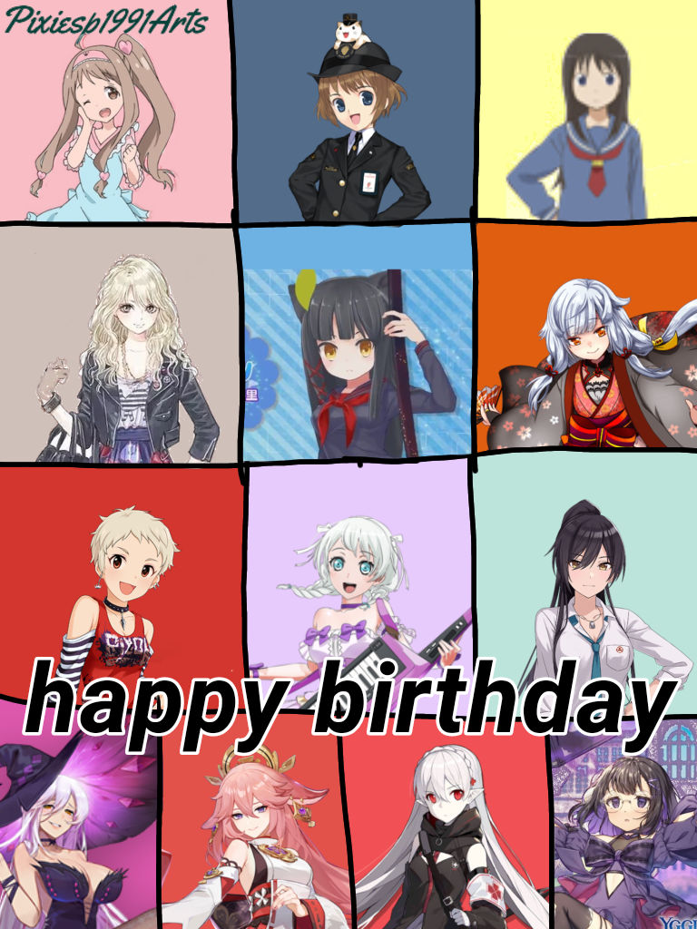 Happy birthday to 13 characters (June 27th) by pixiesp1991arts on ...