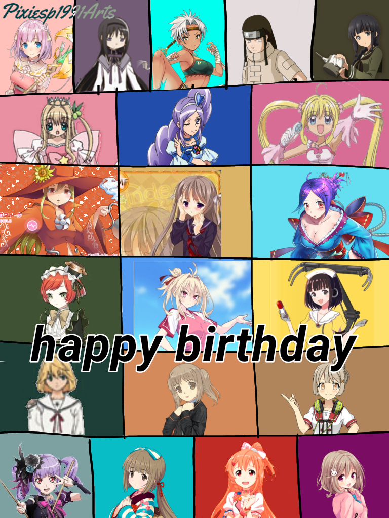 Happy birthday to 21 characters (July 3rd) by pixiesp1991arts on DeviantArt