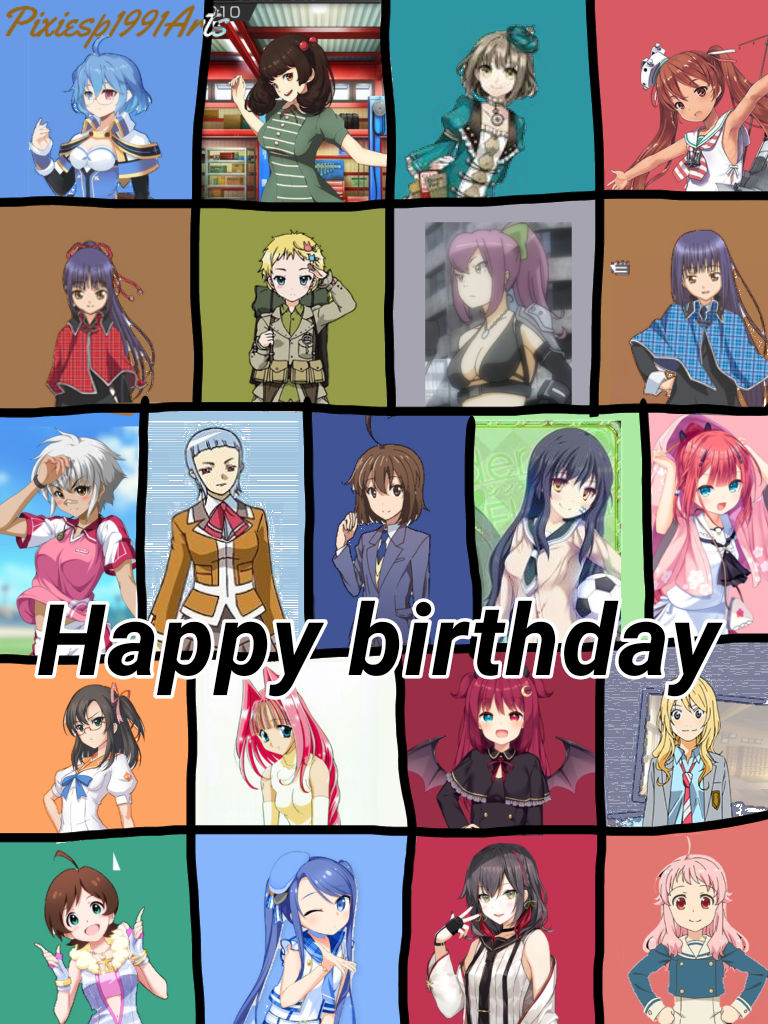 Happy birthday to 28 characters (August 2nd) by pixiesp1991arts on  DeviantArt