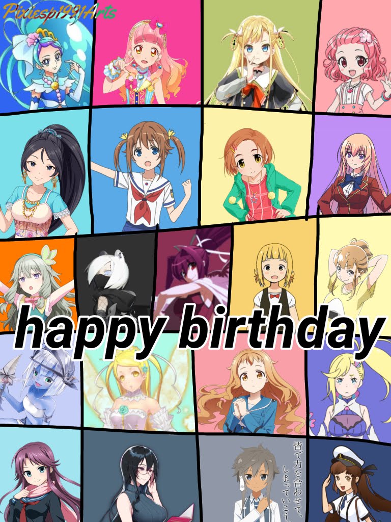 Happy birthday to 21 characters (July 3rd) by pixiesp1991arts on DeviantArt