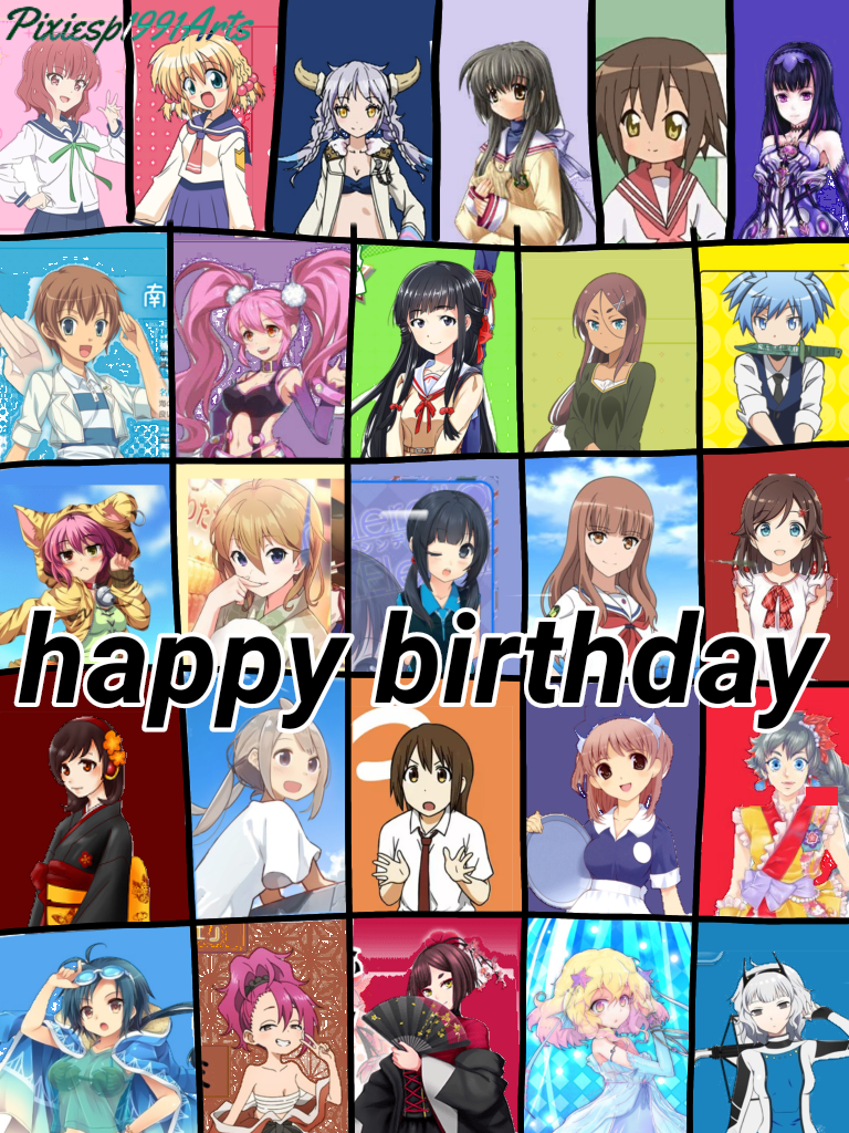 Happy birthday to 26 characters (July 20th) by pixiesp1991arts on DeviantArt Happy birthday to 26 characters (July 20th) by pixiesp1991arts on DeviantArt