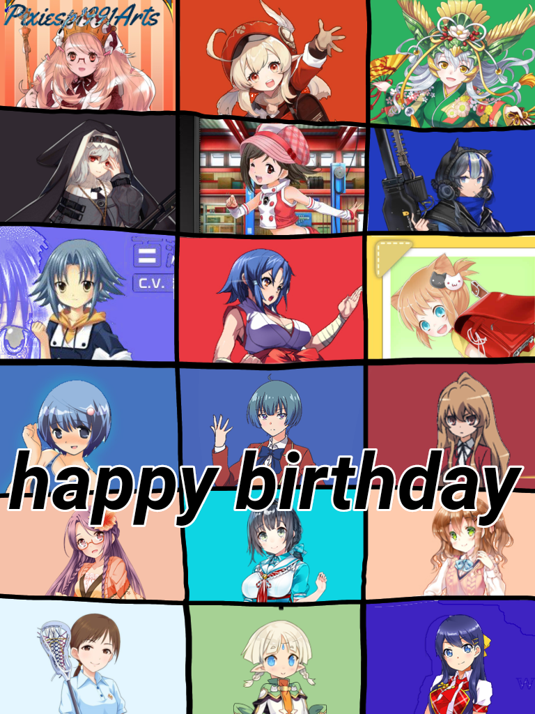 Happy birthday to 21 characters (July 3rd) by pixiesp1991arts on DeviantArt