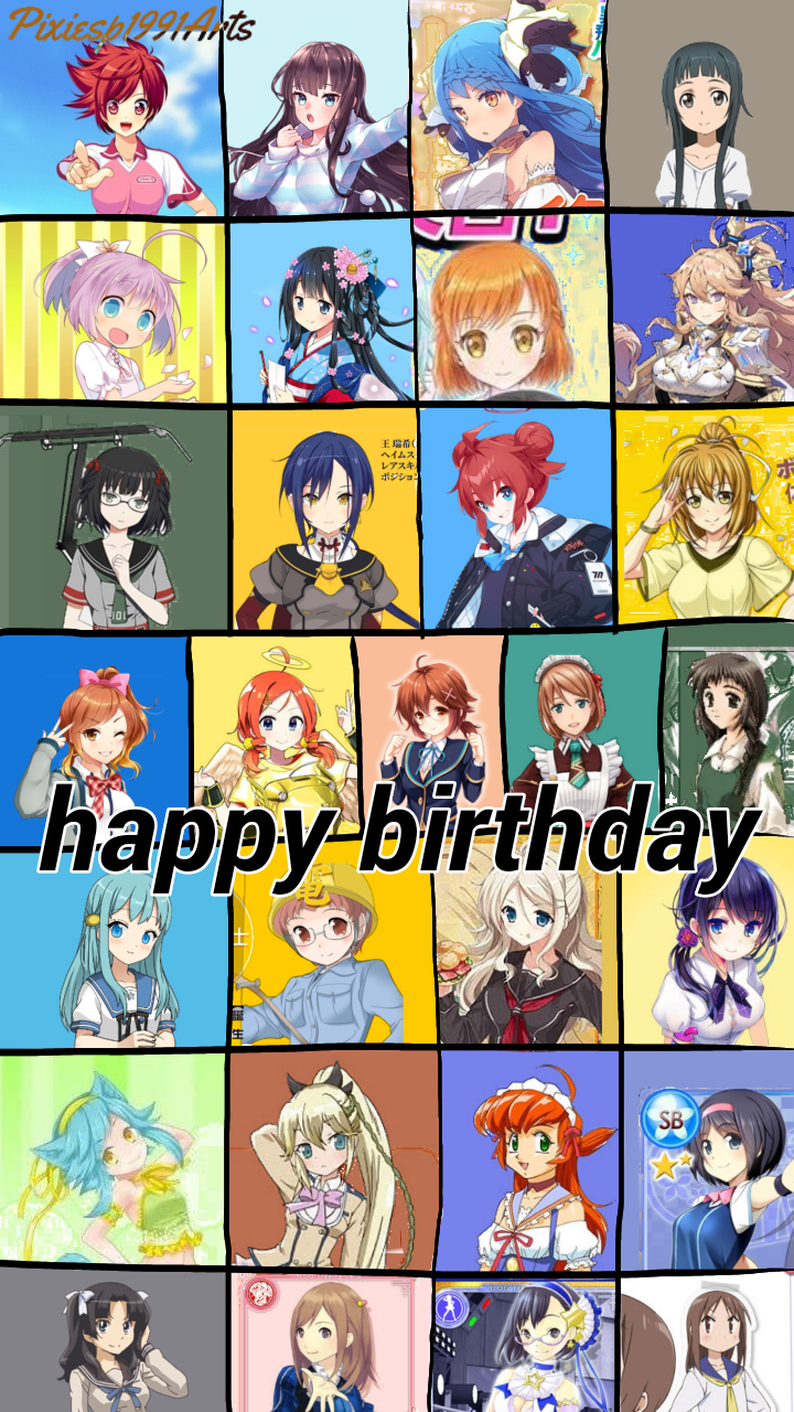 Happy birthday to 29 characters (August 1st) by pixiesp1991arts on DeviantArt Happy birthday to 29 characters (August 1st) by pixiesp1991arts on DeviantArt