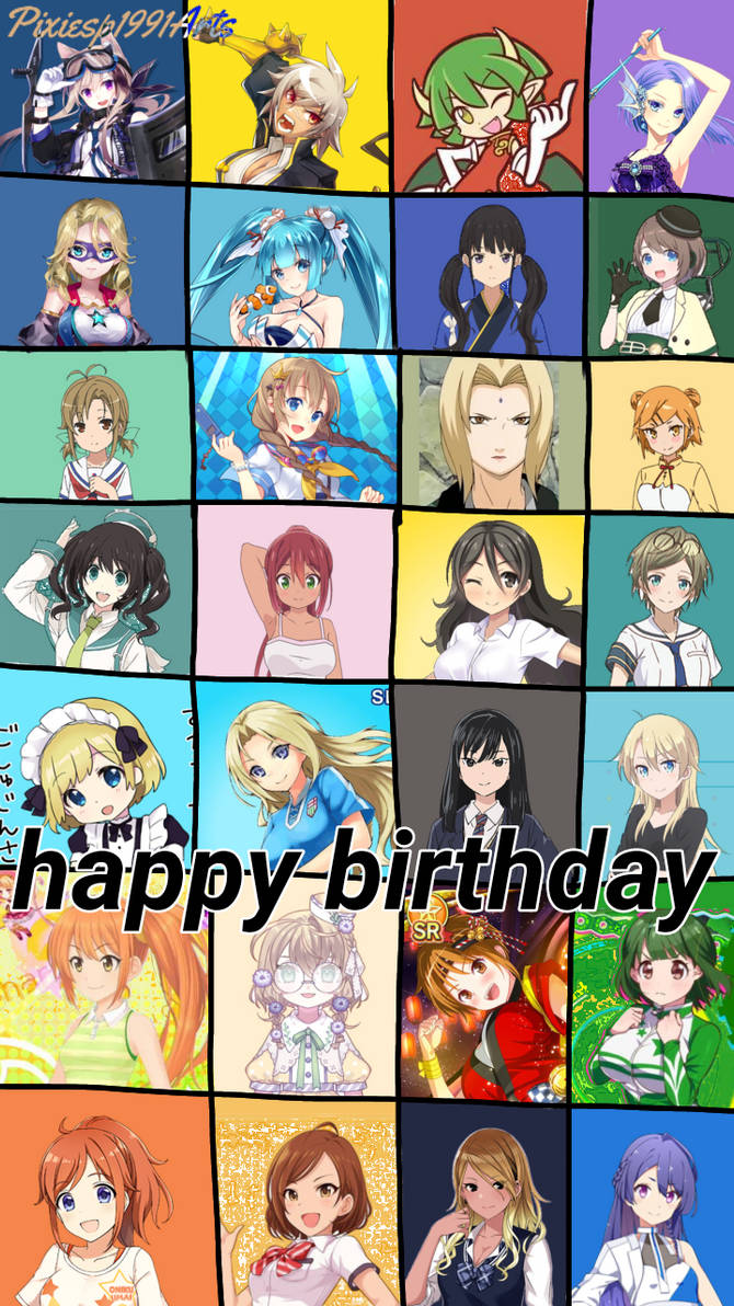 Happy birthday to 28 characters (August 2nd) by pixiesp1991arts on  DeviantArt