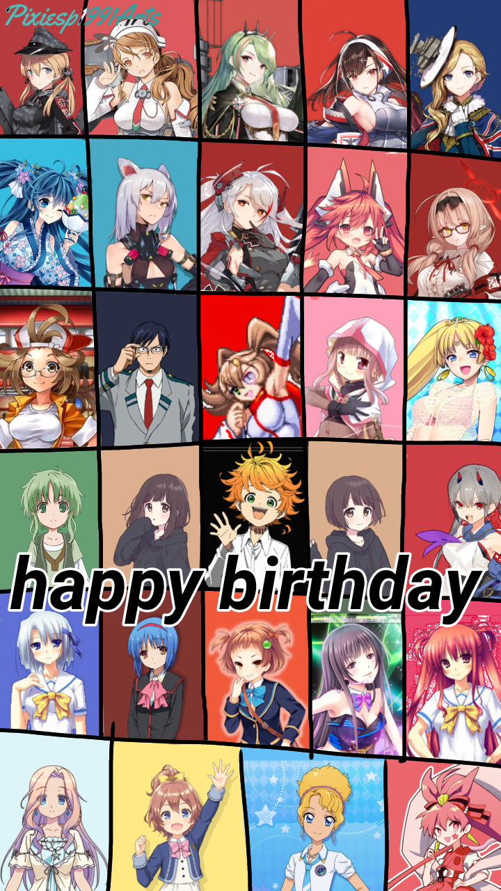 Happy birthday to 28 characters (August 2nd) by pixiesp1991arts on  DeviantArt