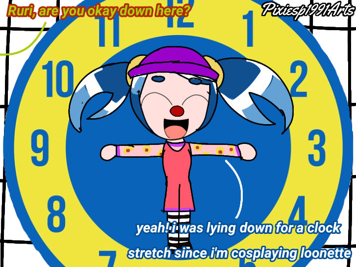 Cosplaying and lying down on the clock rug by pixiesp1991arts on DeviantArt