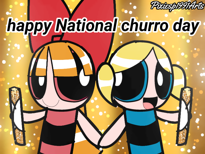 Churro Deviantart National churro day 2023 by pixiesp1991arts on DeviantArt