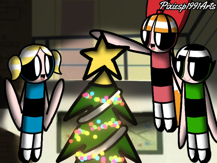 Powerpuffs' Christmas Tree by pixiesp1991arts on DeviantArt