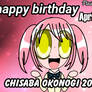 Happy birthday Chisaba Okonogi 2024