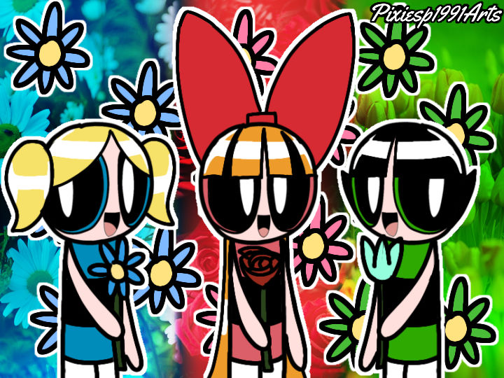 Power Rangers Flower Powerpuffs 'n flowers by Pixiesp1991Arts on DeviantArt