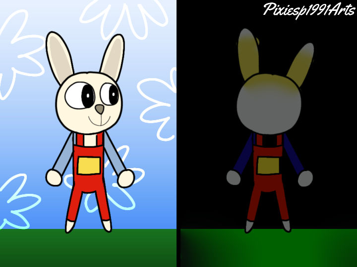 2 sides of Harry the Bunny: The Game by Pixiesp1991Arts on DeviantArt