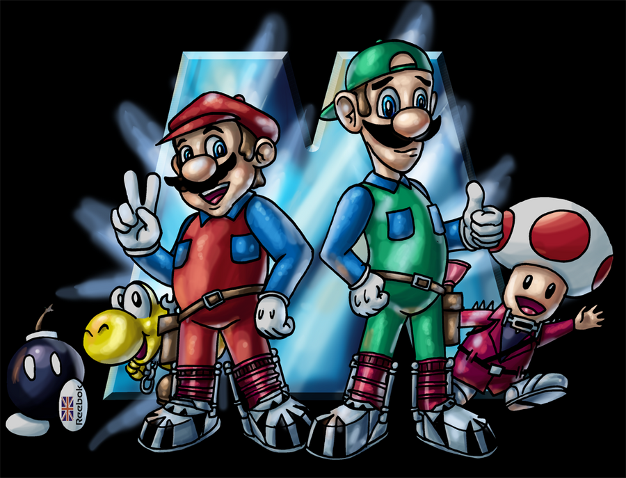 We handle this like Marios... by Inkmonkey-Woodis
