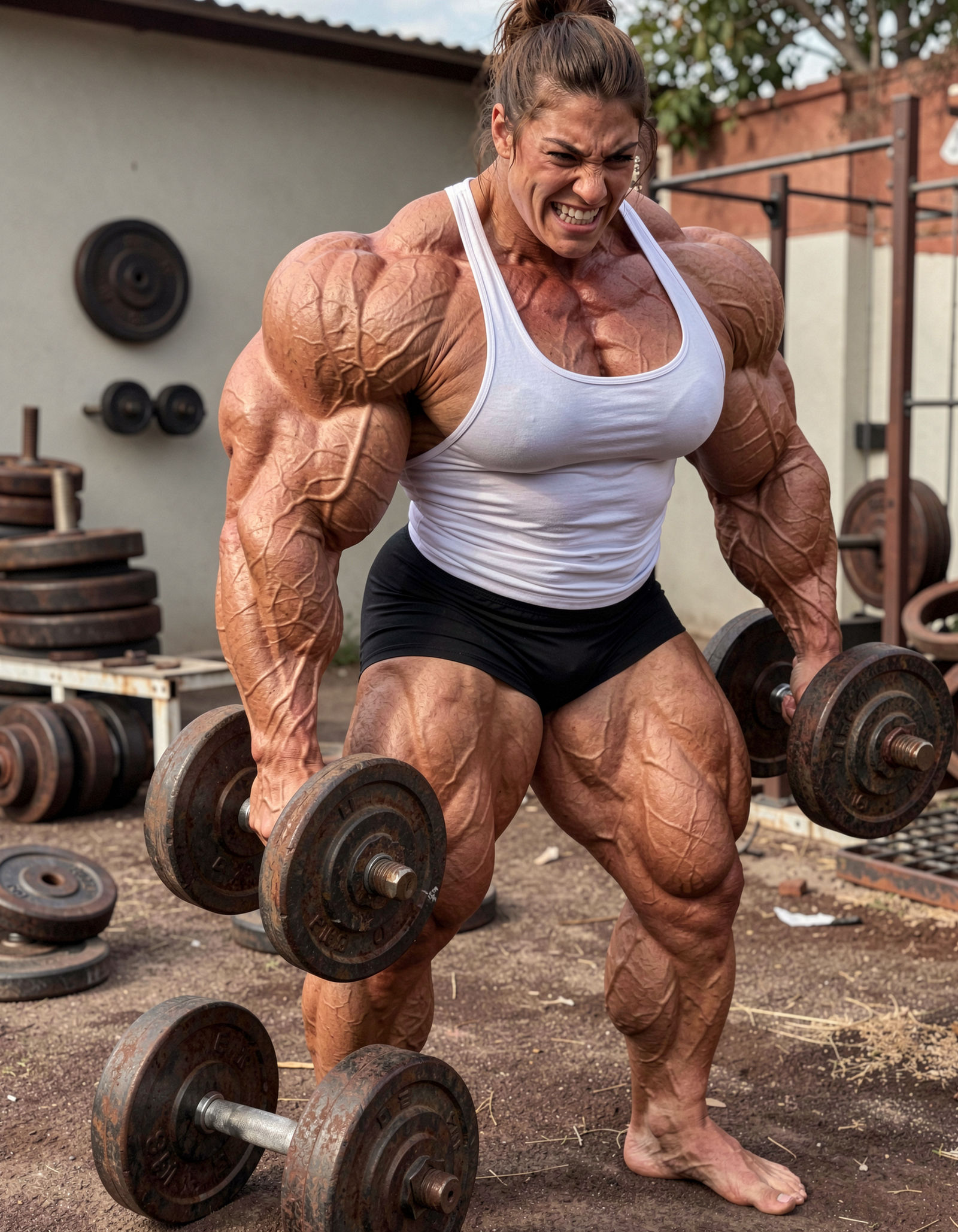 Extreme Muscle Performance 2602 Ultra-extreme muscle in the outside gym! by TheQGU on DeviantArt