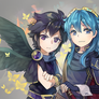 Dark Pit and Lucina