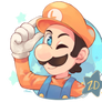Commission: Orange Luigi