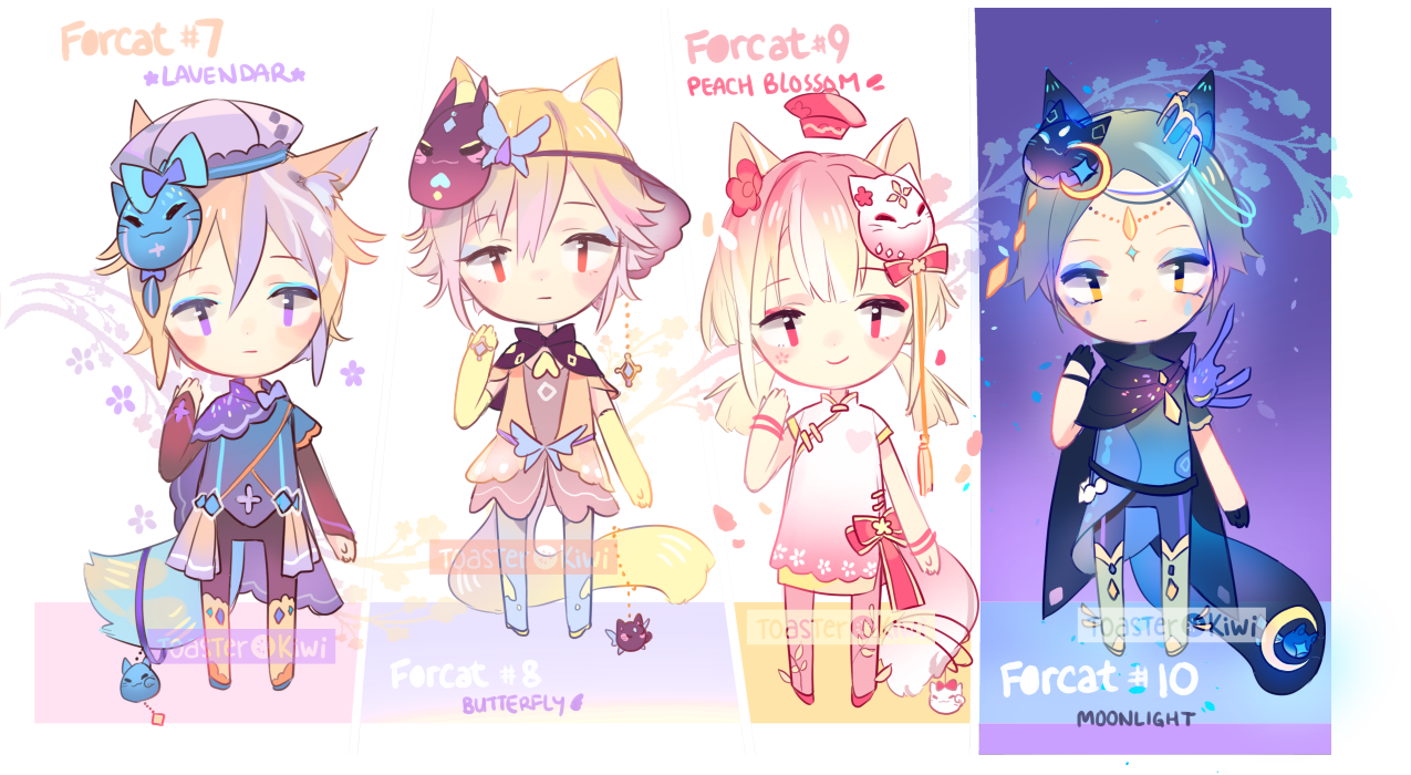 [CLOSED] SET PRICE Adopts: Forcats 7-10