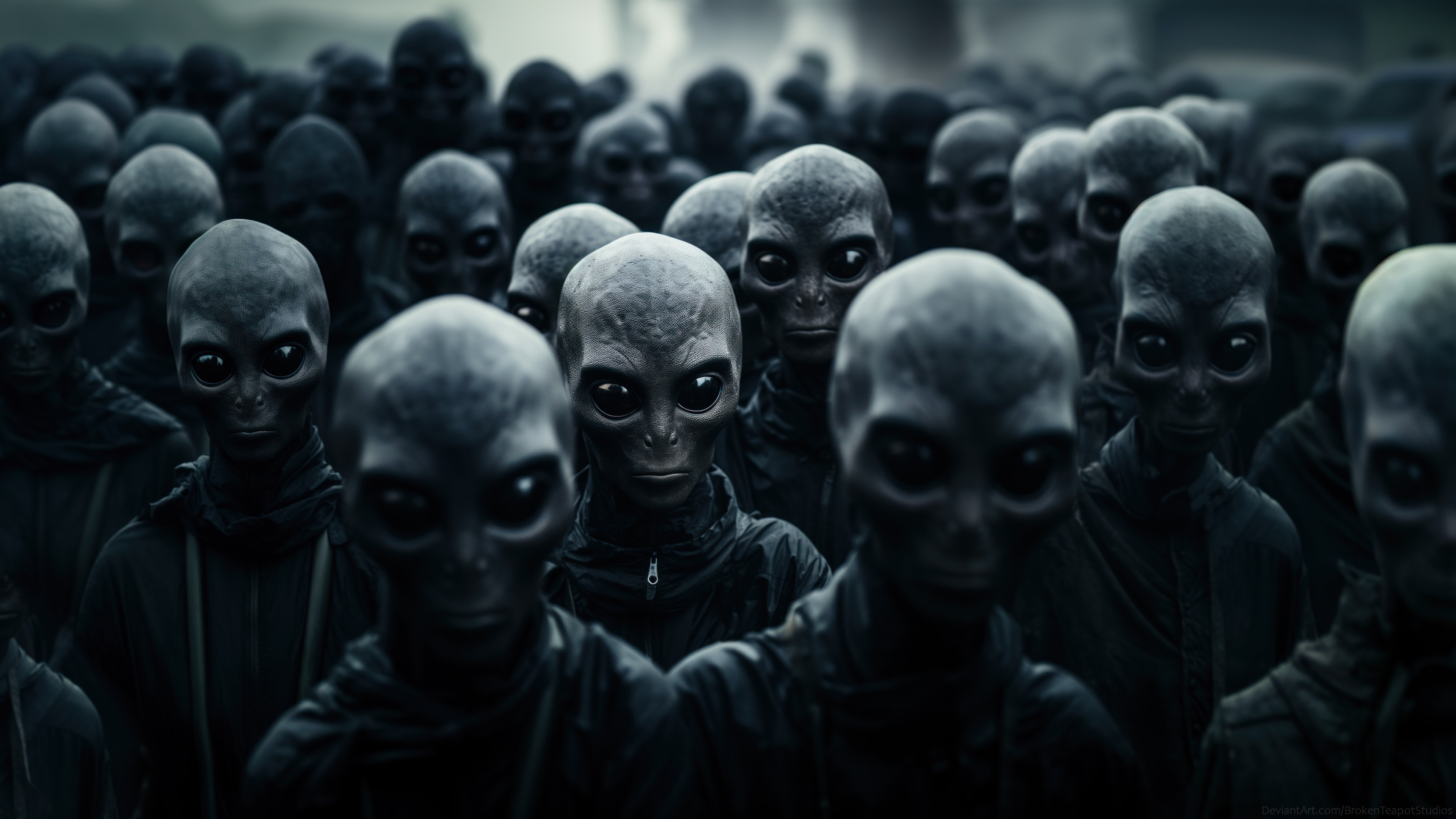 Crowd of Aliens by BrokenTeapotStudios on DeviantArt