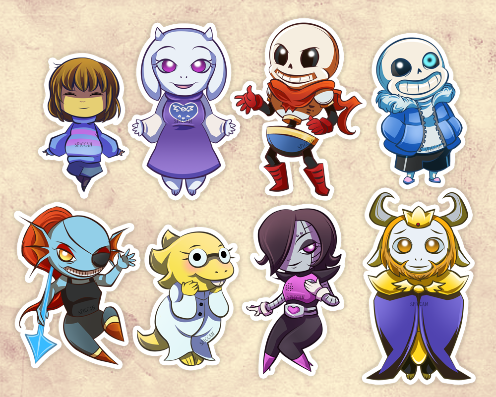 Undertale stickers by Spiccan on DeviantArt